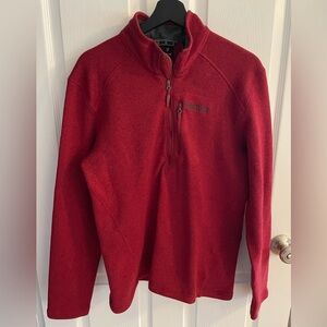Marmot Men's Zip-Up Red Sweater Size Large